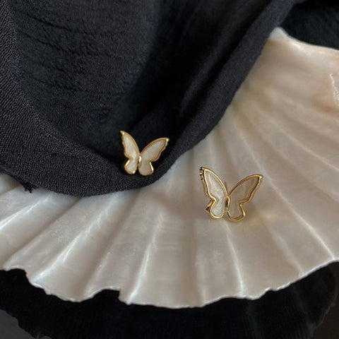 Vintage Butterfly Wings Stud Earrings