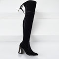 Stretchy Thigh-high Black Boots