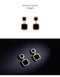 Black Simple Square Earrings
