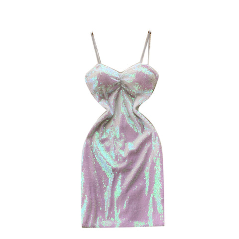 Sequin Sexy Hip-wrapping Slip Dress