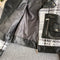 Tweed Leather Panel Short Zipper Cardigan Jacket
