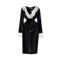 French Style Long-sleeve Hip-wrapping Dress