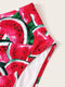 Fruit Pattern Printed High-waist Tankini