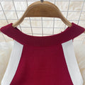 Halter Neck Off-the-shoulder Knitted Sleeveless Hip Dress