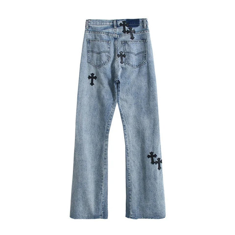 Patch Micro Flared Jeans