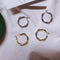 Silver Needle Twisted Plait Earrings