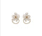 Korean-style Crystal Flower Earrings