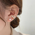 Unique Fishtail Pearl Stud Earrings