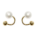 Metallic Pearl Earrings