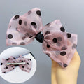 Gauze Wave Point Bow Hairpin