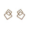 Simple Geometric Designed Square Earrings
