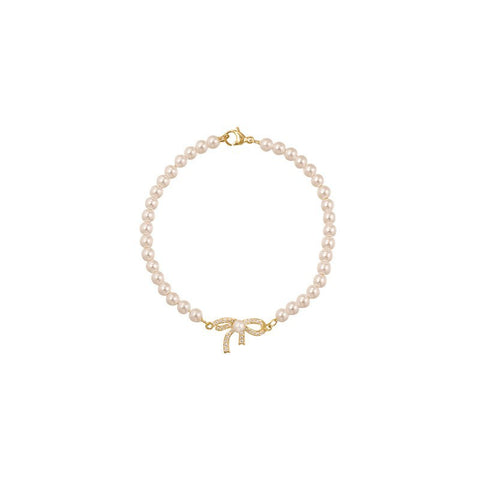 Pearl Bow Bracelet