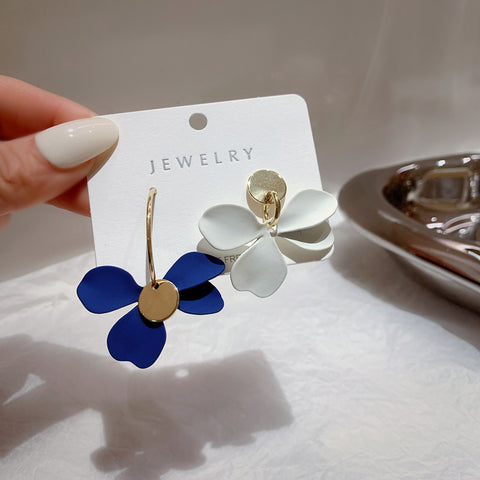 Klein Blue Flower Earrings