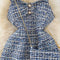 Beaded Tweed A-line Slip Dress
