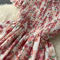 Vintage Short Sleeve Floral Dress