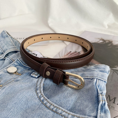 Matte Simple Perforated Belt