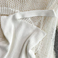 Hollow Knitted Sweater & Camisole & Skirt Three-piece Suit