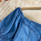 Gradient Short Top&Skirt Denim 2Pcs Set