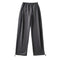 Wide Leg Pants With Drawstring Straps