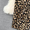 Backless Leopard Print Slip Dress