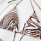 Striped Lace-up Three-point Bikini