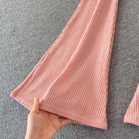 Fashion High-waist Skinny Two-piece Suit