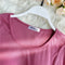 Solid Color T-shirt With Waistband And Chest Pad