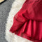 Sequin Short Sleeve Low Cut V Neck A-Line Dress