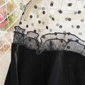 Mesh-paneled Fishtail Velvet Dress