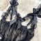Fishbone Corset Black Lace Jumpsuit