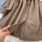 Fake Two-piece Lace-up Waist Lapel Dress