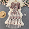Gauze Stitching Embroidery Dress