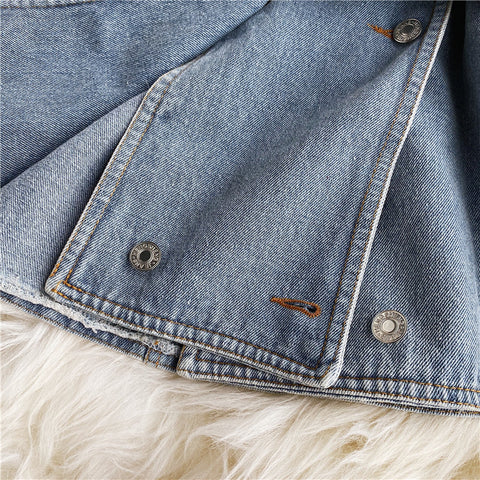 Off-the-shoulder Strapless Denim Top