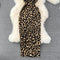 V-neck Leopard Print Slip Dress