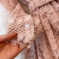 Chic Lace Crochet Long-sleeve Dress