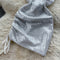Silver Sequin Drawstring Hip-wrapping Dress