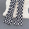 Black&White Checkerboard Plaid Trousers