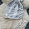 Silver Sequin Drawstring Hip-wrapping Dress