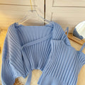 Chic Knitted Cardigan&Camisole 2Pcs Set
