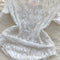 White Lace Hollowed See-through Jumpsuit