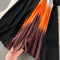 Knit Stitching Gradient Pleated Dress