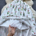 Nipped-waist Printed Floral Dress