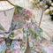 Fairy V-neck Bow Tie Floral Dress