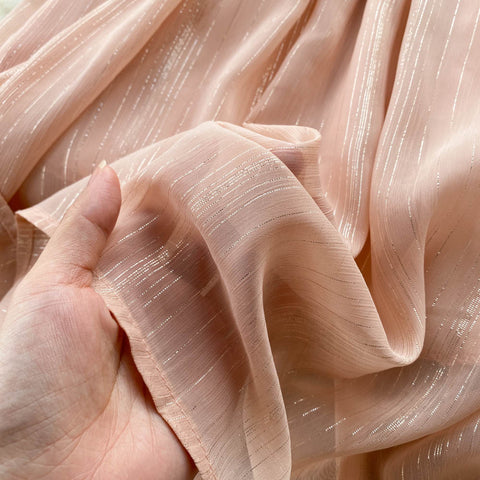 Pink Ruffled Chiffon Dress