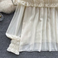 Off-shoulder Pleated Chiffon Top