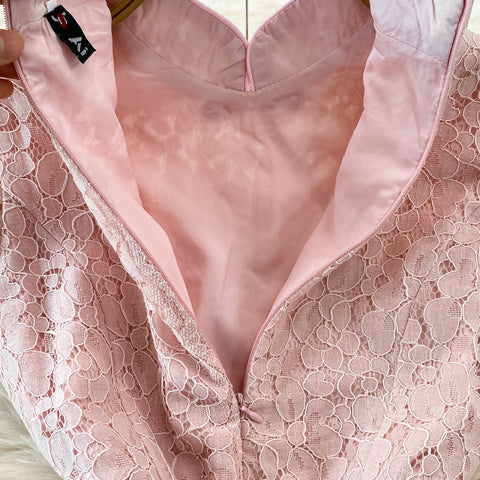 Retro Chinese Style Stand-collar Lace Dress