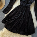 Velvet Shiny Silk Dress