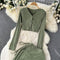 Hanging Vest&Cardigan&Skirt 3Pcs Set