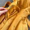 V-neck Halter Double-layer Ruffle Dress