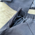 Vintage Black Blazer&Wide-legged Shorts 2Pcs